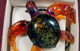 Glass turtle pendant for sale in MIssouri