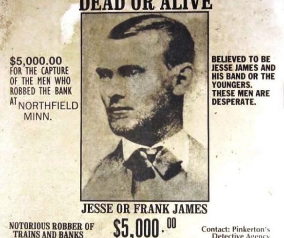 Jesse James wanted poster