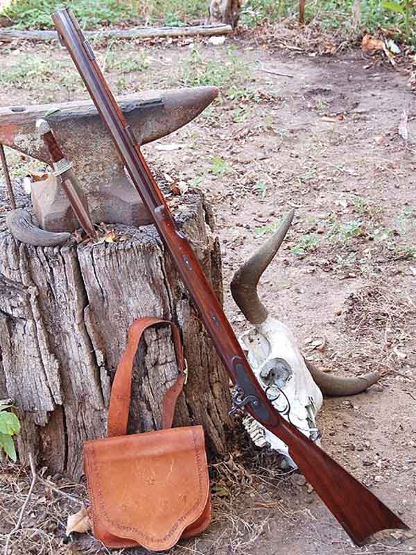 Old Missouri Hawken Rifle - Probably used in war and to get food on the Lewis and Clark Trail