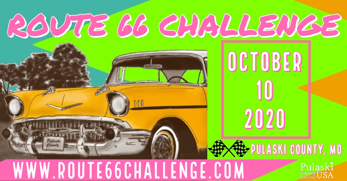 Flyer for the Route 66 Challenge in Pulaski County, MO