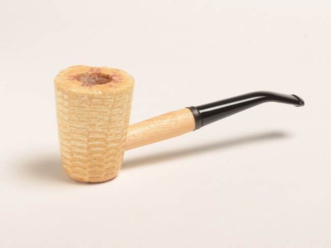 Mark Twain Corn Cob Pipe with bent mouthpiece made by local Missouri artists