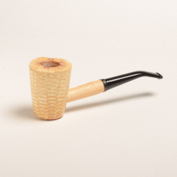 Mark Twain Corn Cob Pipe with bent mouthpiece made by local Missouri artists