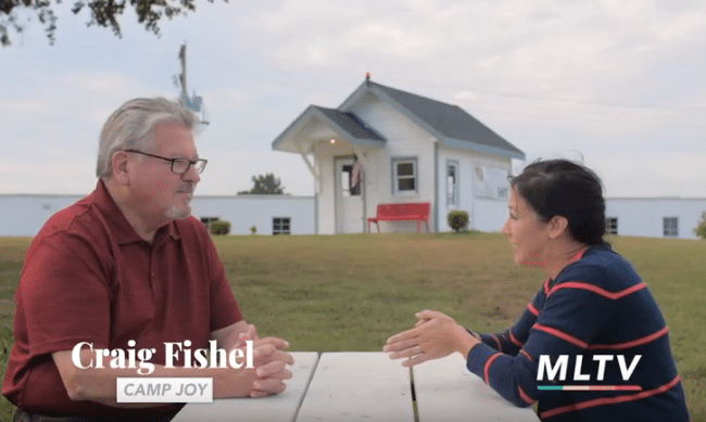 Screen shot of Missouri Life TV Series Interview for Route 66 part 2 with Craig Fishel of Camp Joy