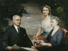 President Harry S. Truman and family.