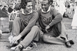 Helen Stephens with Jesse Owens