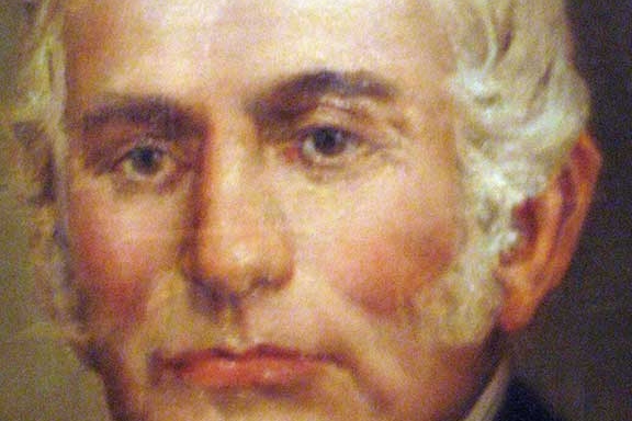 Old painting of LIlburn Boggs, the sixth governor of Missouri