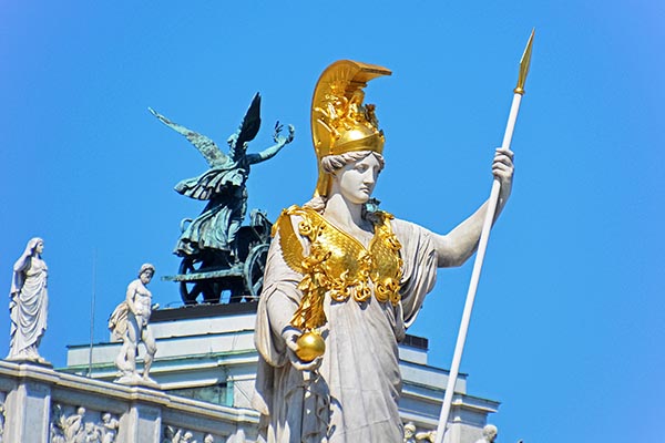 The Greek goddess Athena
