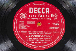 Old DECCA long playing 33 album featuring The Rolling Stones