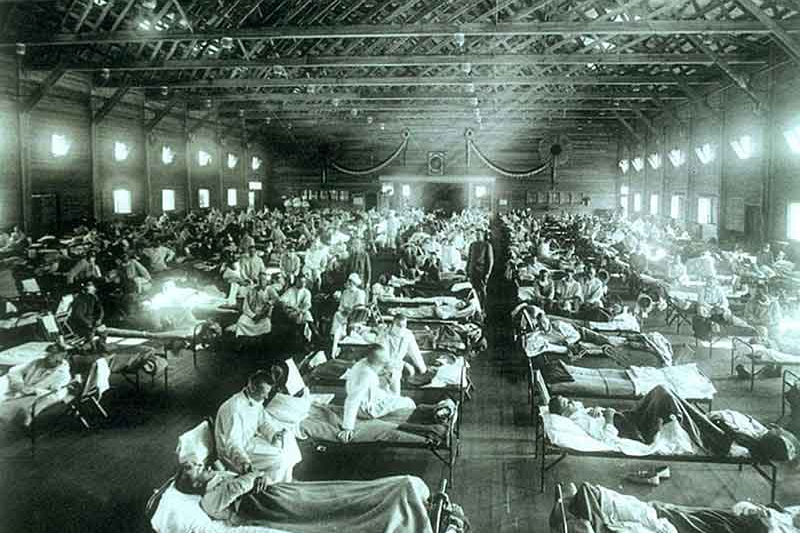 Old hospital with taking care of Spanish Flu victims