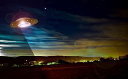 Artist depiction of UFO