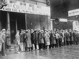 A soup kitchen during the Great Depression in Missouri Downtown Area