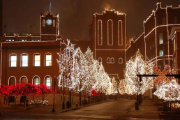 Anheuser Busch Christmas Lights Display at the Brewery in Downtown St. Louis