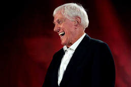 Dick Van Dyke laughing and smiling , he was born in West Plains Missouri