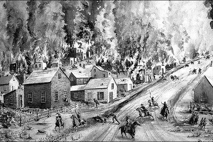 Osceola Burning 1861 Border War