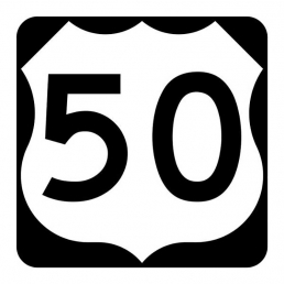 Traffic sign for U.S. Highway 50 in Missouri. Adobe Stock photo