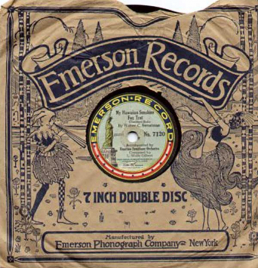 Emerson records sleeve of Wilbur Sweatman record. Wikimedia public domain.