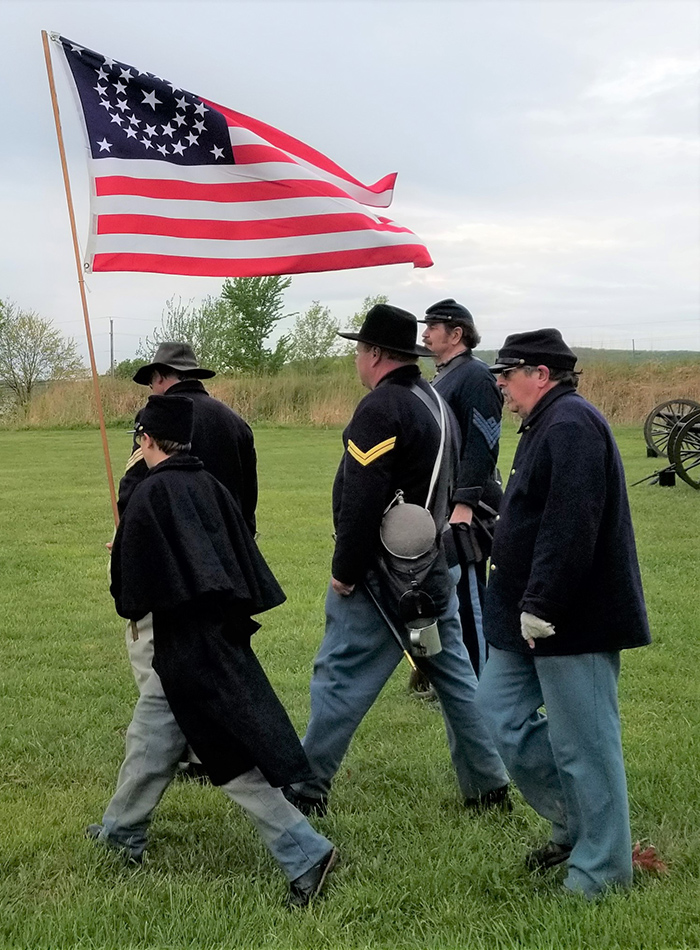 Reenactment of The Battle of Pilot Knob in Missouri