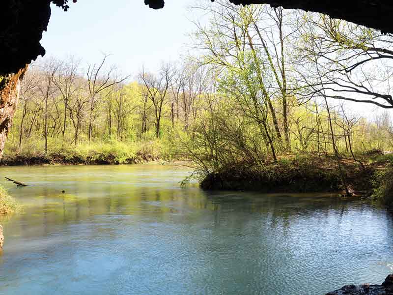 cave on a river in missouri